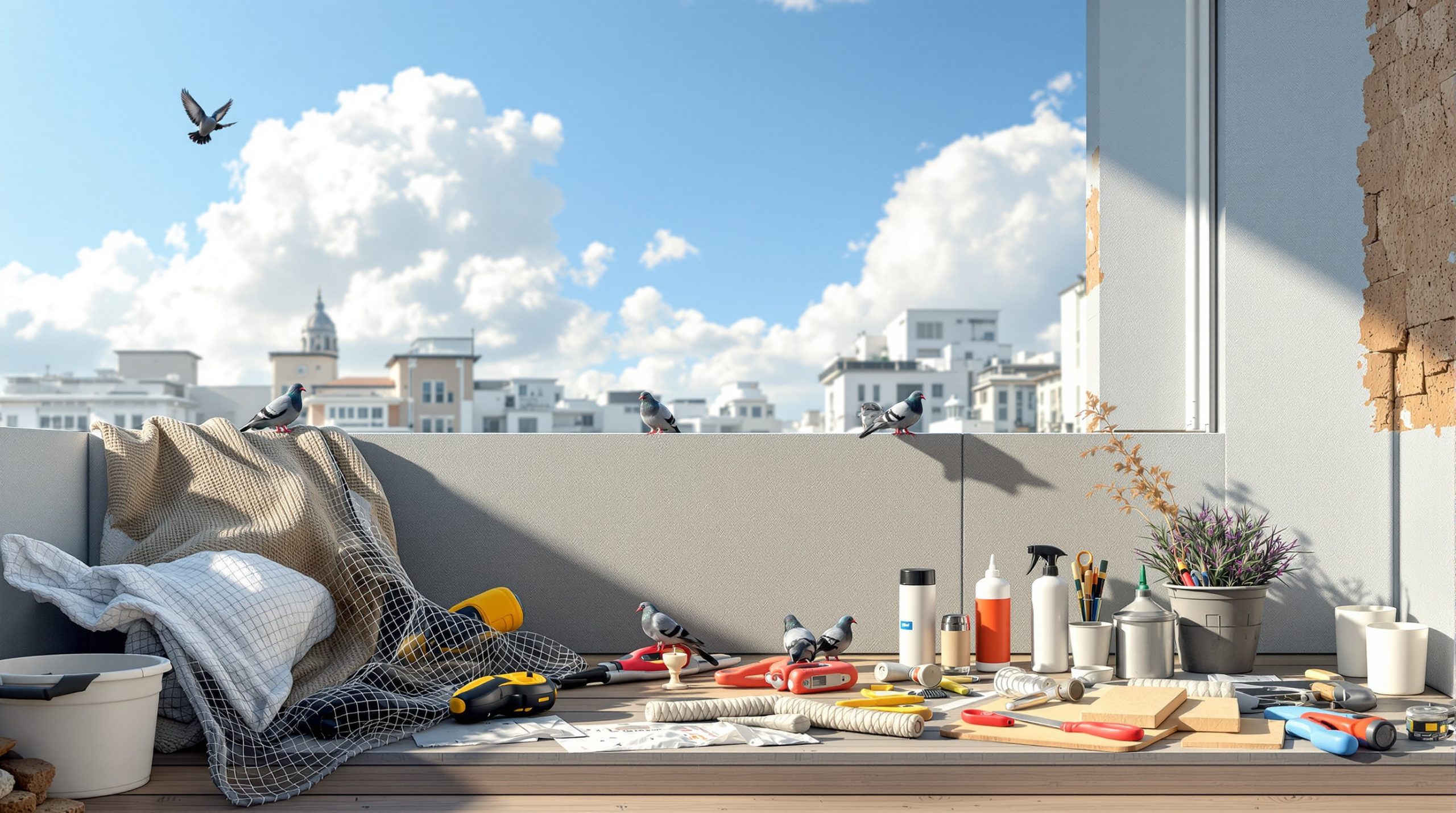 Chasser les pigeons : 14 astuces pratiques pour votre balcon