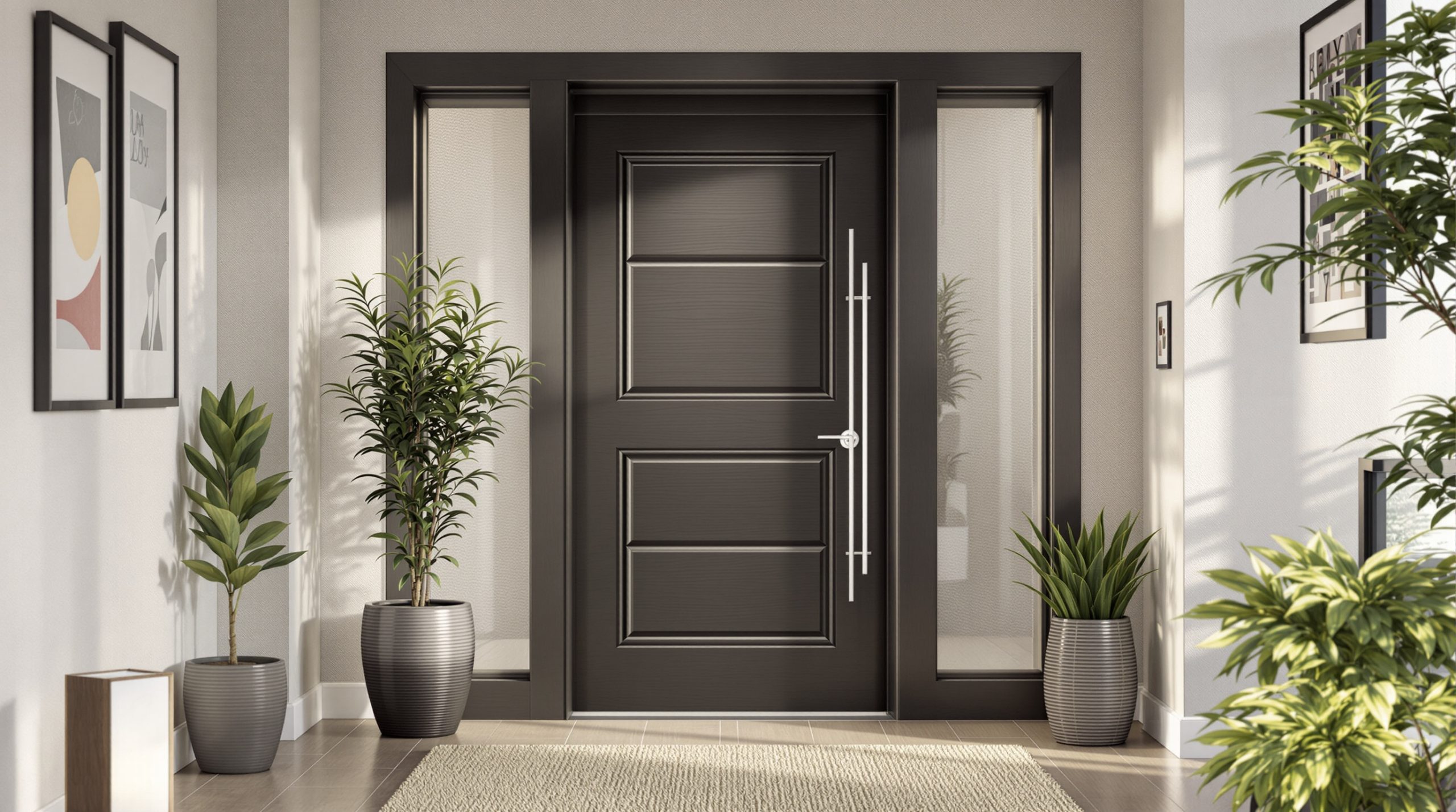 Porte d'entrée sécurisée : alliez style et protection efficace