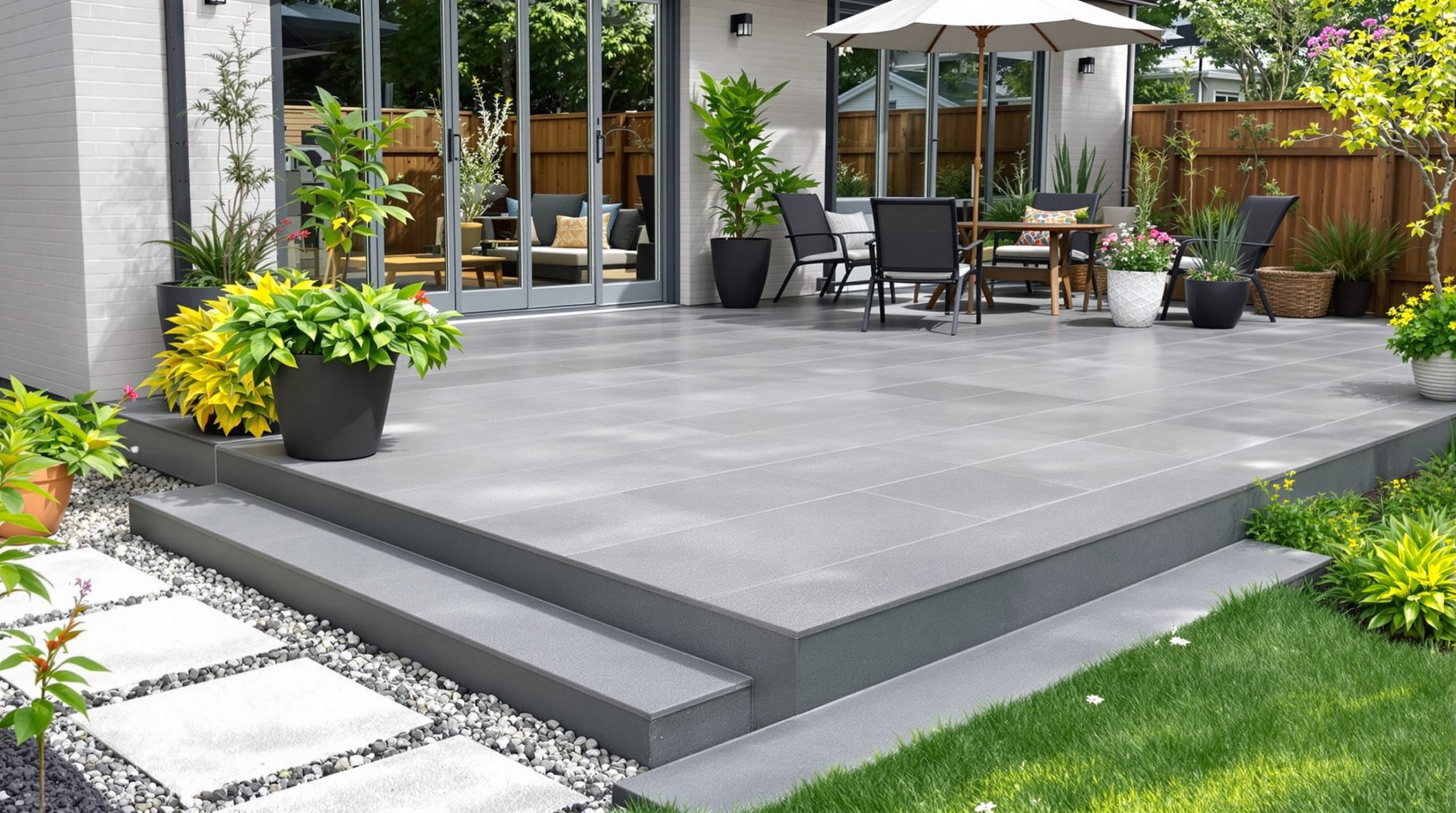 Prix dalle béton terrasse m2 : comparez les tarifs et astuces