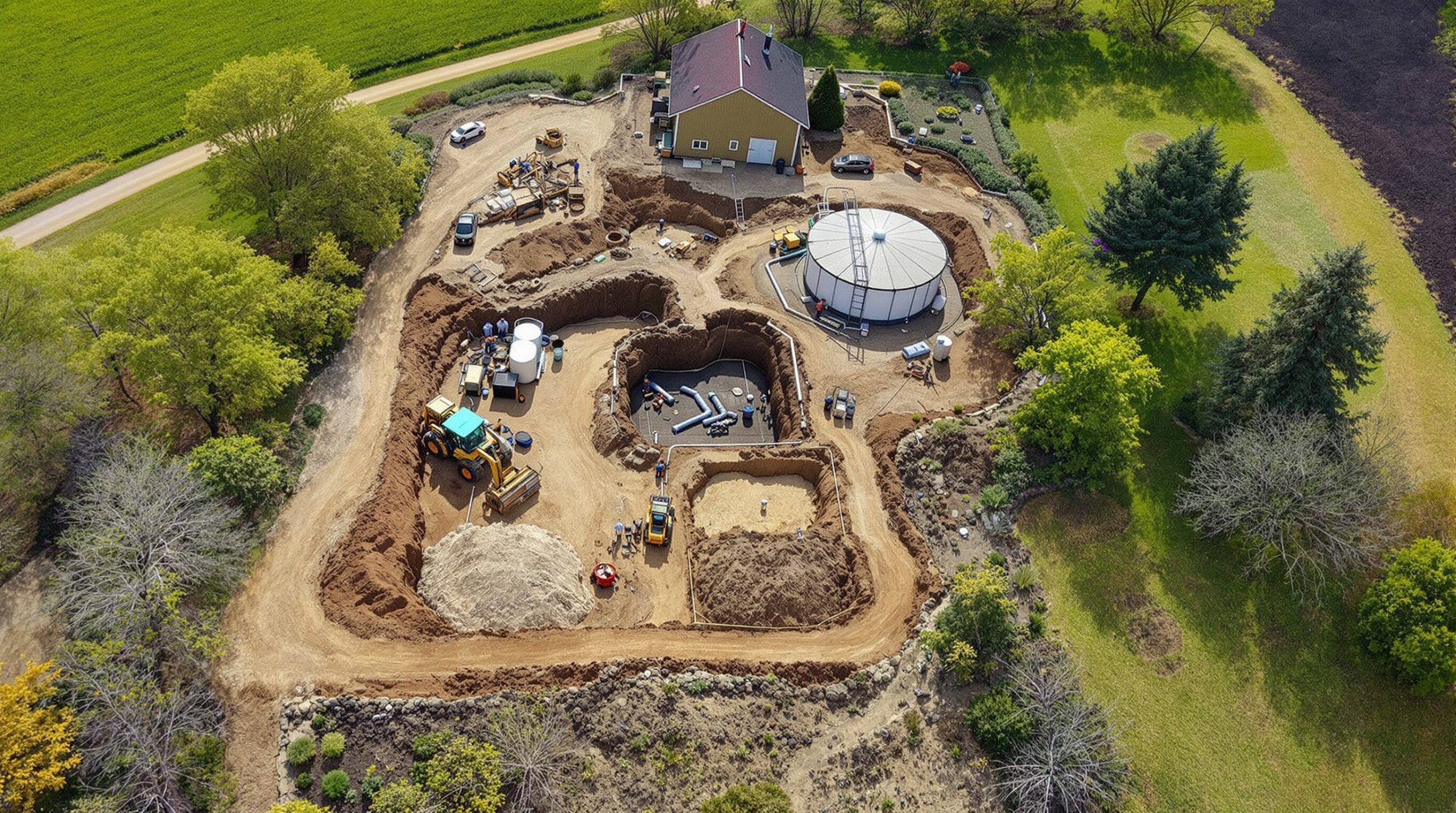 Prix pour fosse septique : comparez les coûts et options disponibles