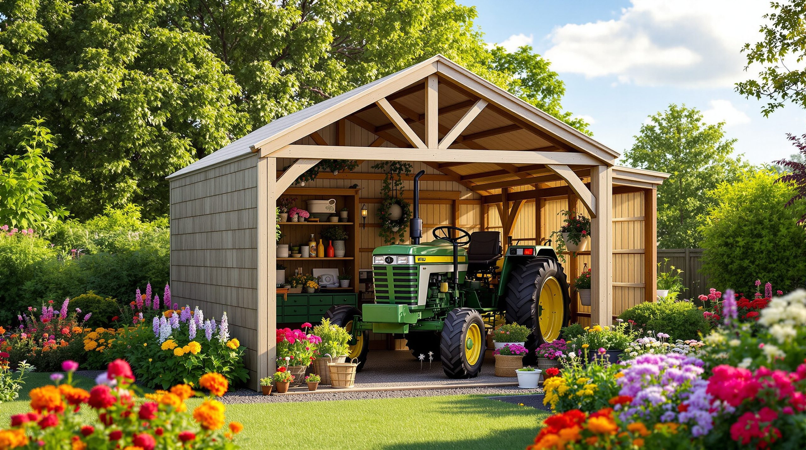 Abri pour tracteur agricole : protégez votre matériel efficacement