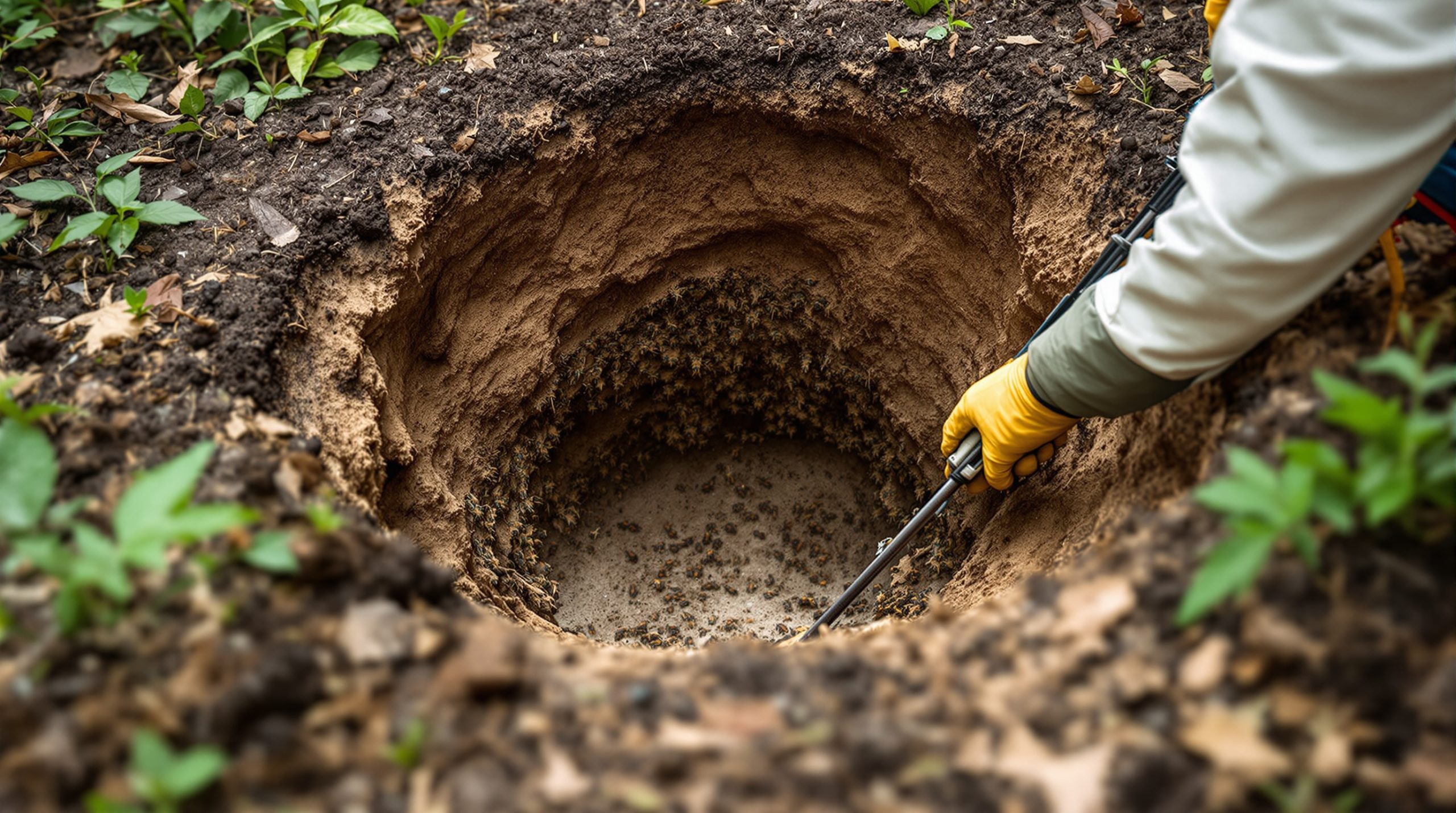 Coût destruction nid frelon sous terre : tarifs et conseils d'experts