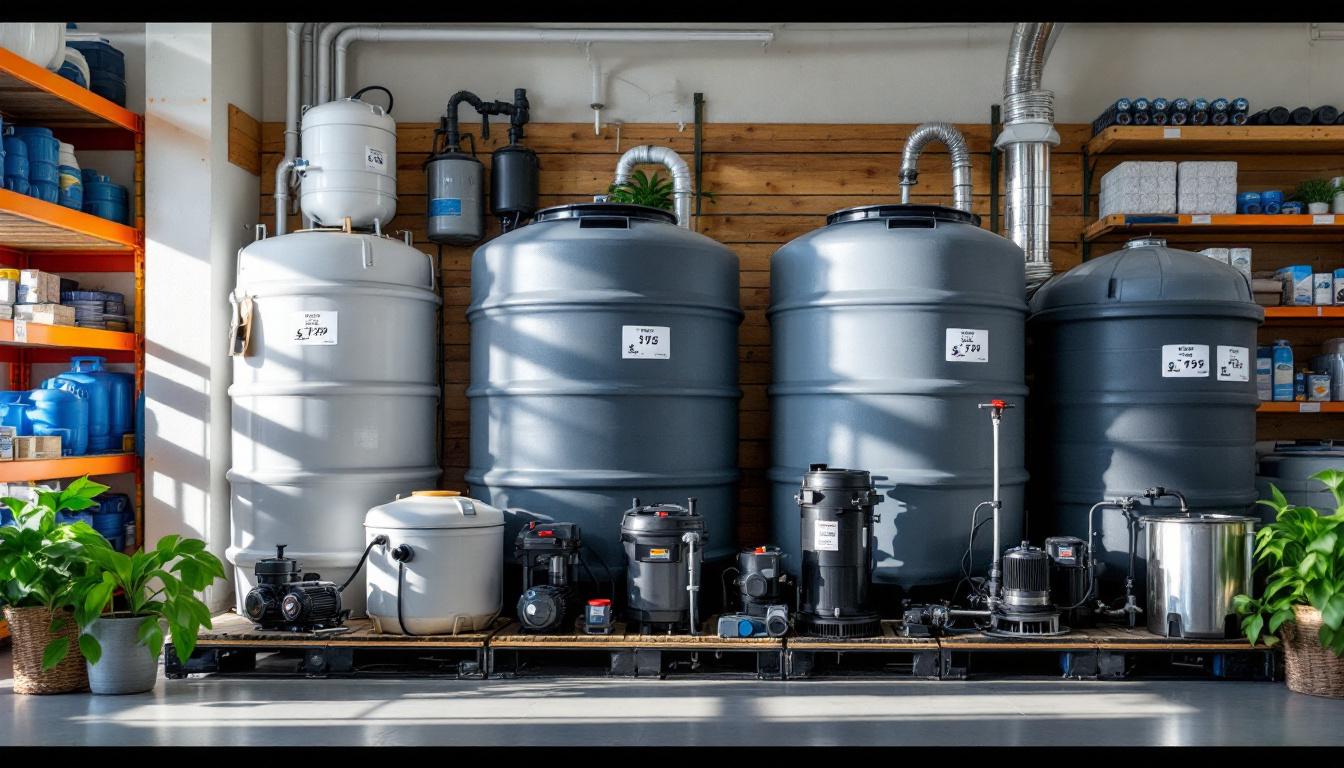 Prix cuve eau de pluie avec pompe : comparez et choisissez malin