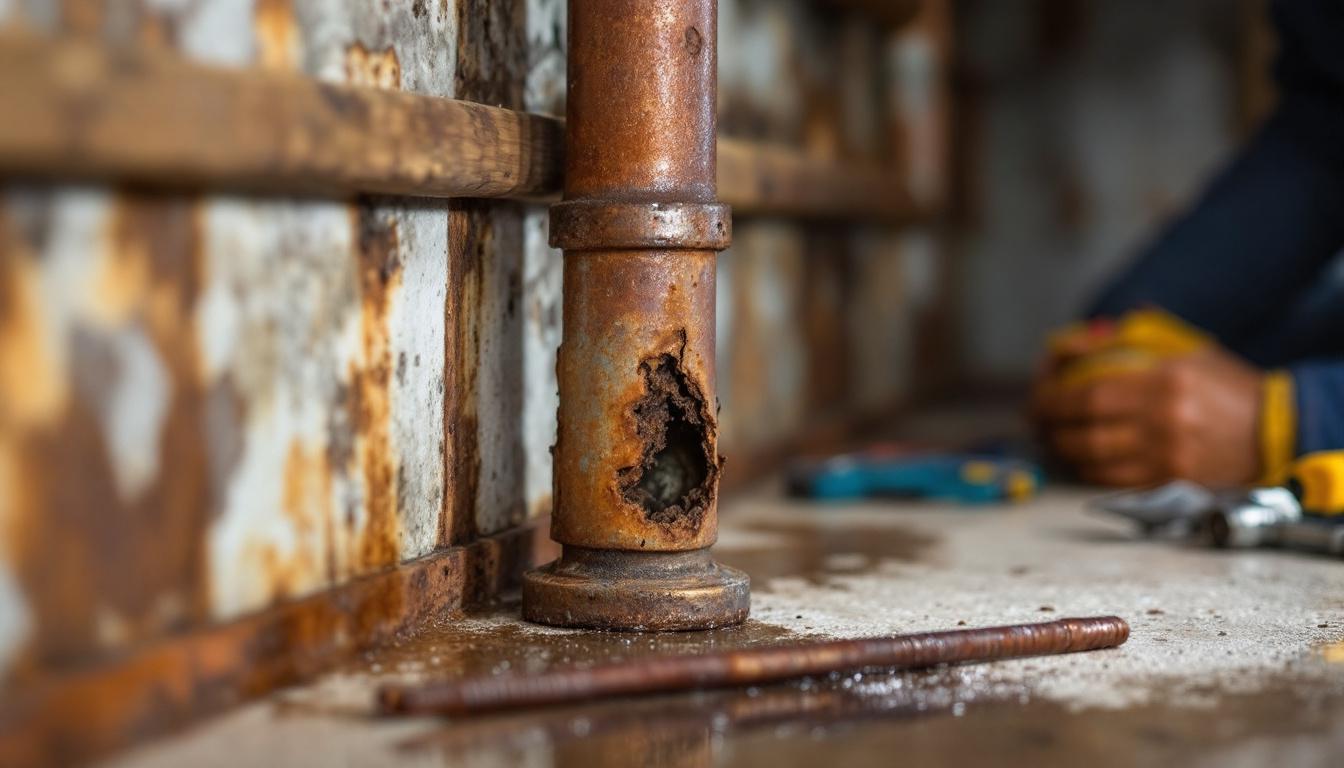 Canalisation rouillée : causes, dangers et solutions à envisager