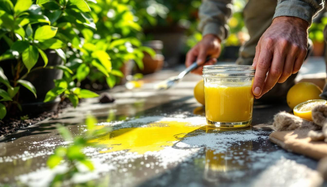 Enlever tache sur béton : solutions efficaces et naturelles