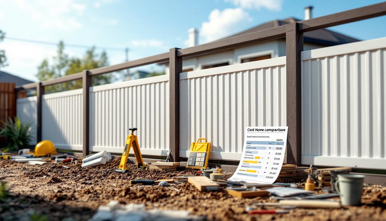 Prix pose clôture rigide : comparez les coûts et choisissez !