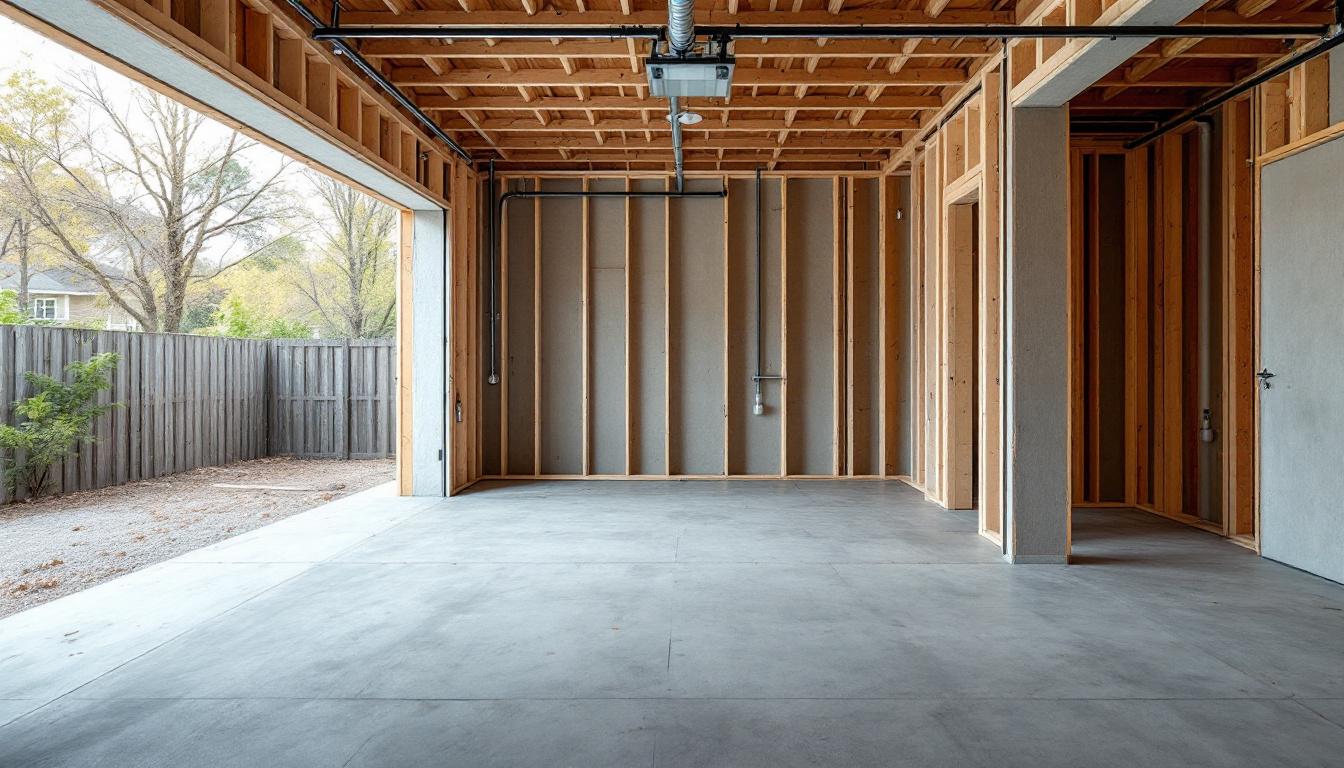 Construire garage prix : évaluez votre budget et options d'aménagement