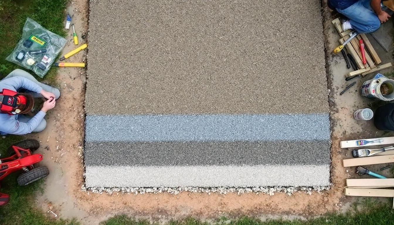 Poser un lit de gravier sous dalle béton : conseils pratiques à suivre