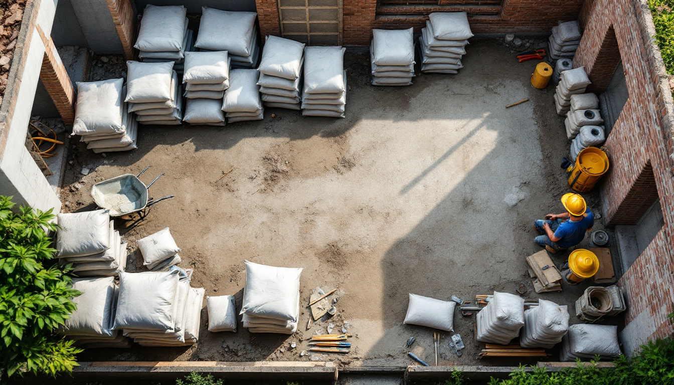 Combien de sacs de béton pour mes travaux : calculez vos besoins facilement