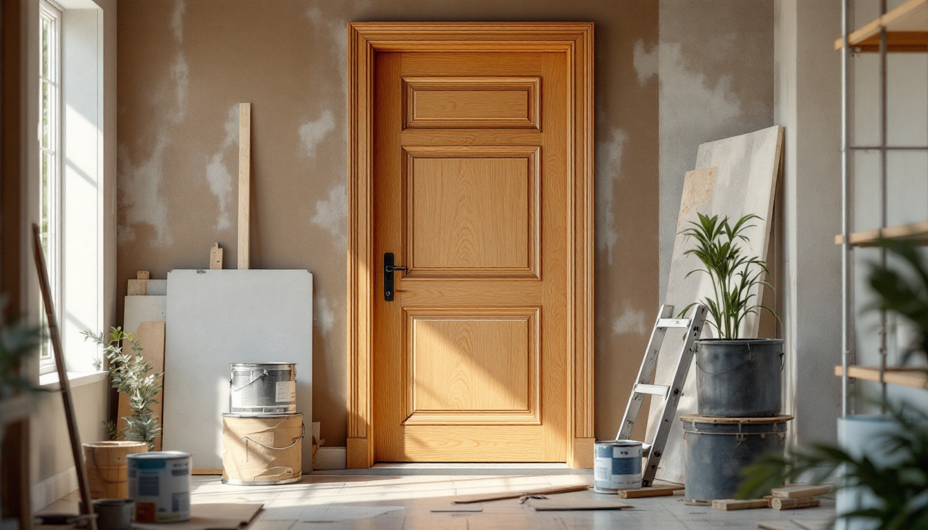 Porte d'entrée bois sur mesure prix direct usine : économisez dès maintenant