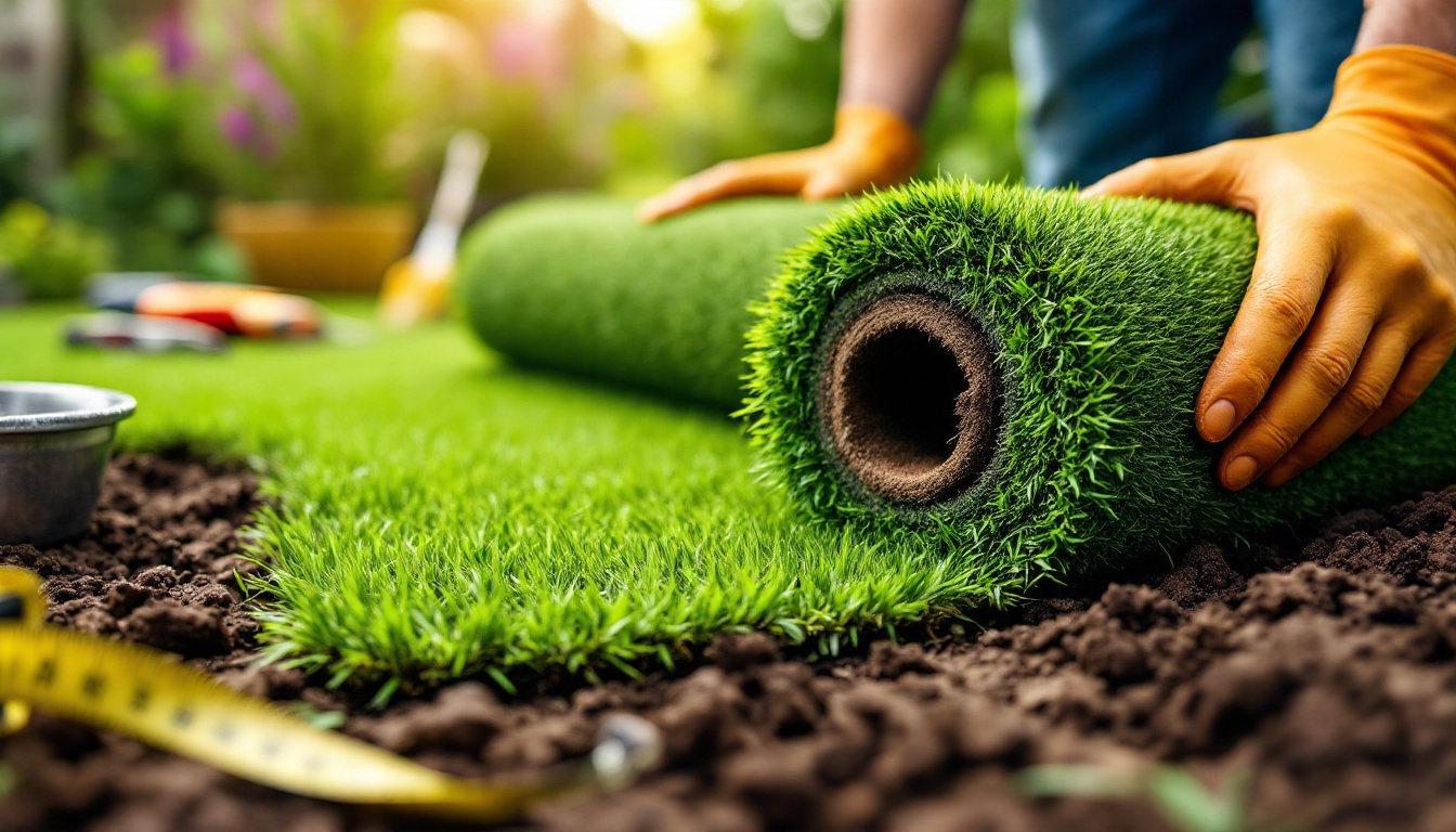Tarif pose gazon en rouleau : astuces pour un jardin réussi