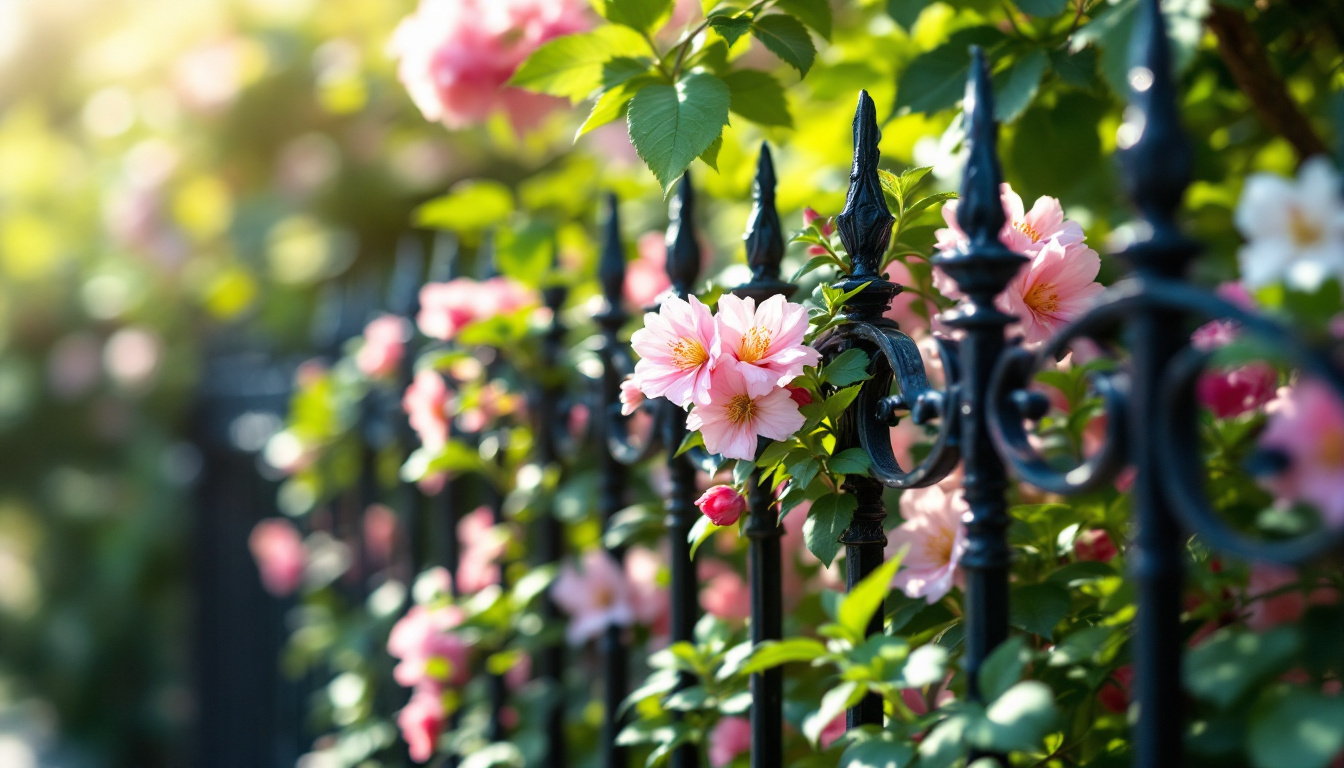 Clôture en fer forgé : élégance sur mesure pour votre jardin