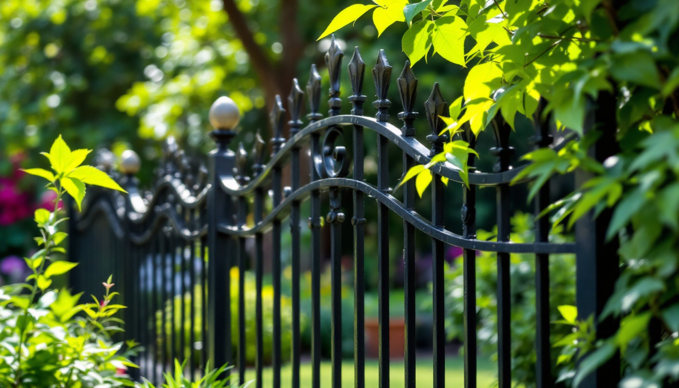 Clôture en fer forgé : élégance sur mesure pour votre jardin