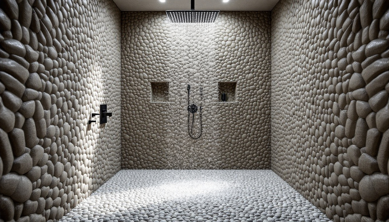 Douche italienne en galet : créez une ambiance zen chez vous