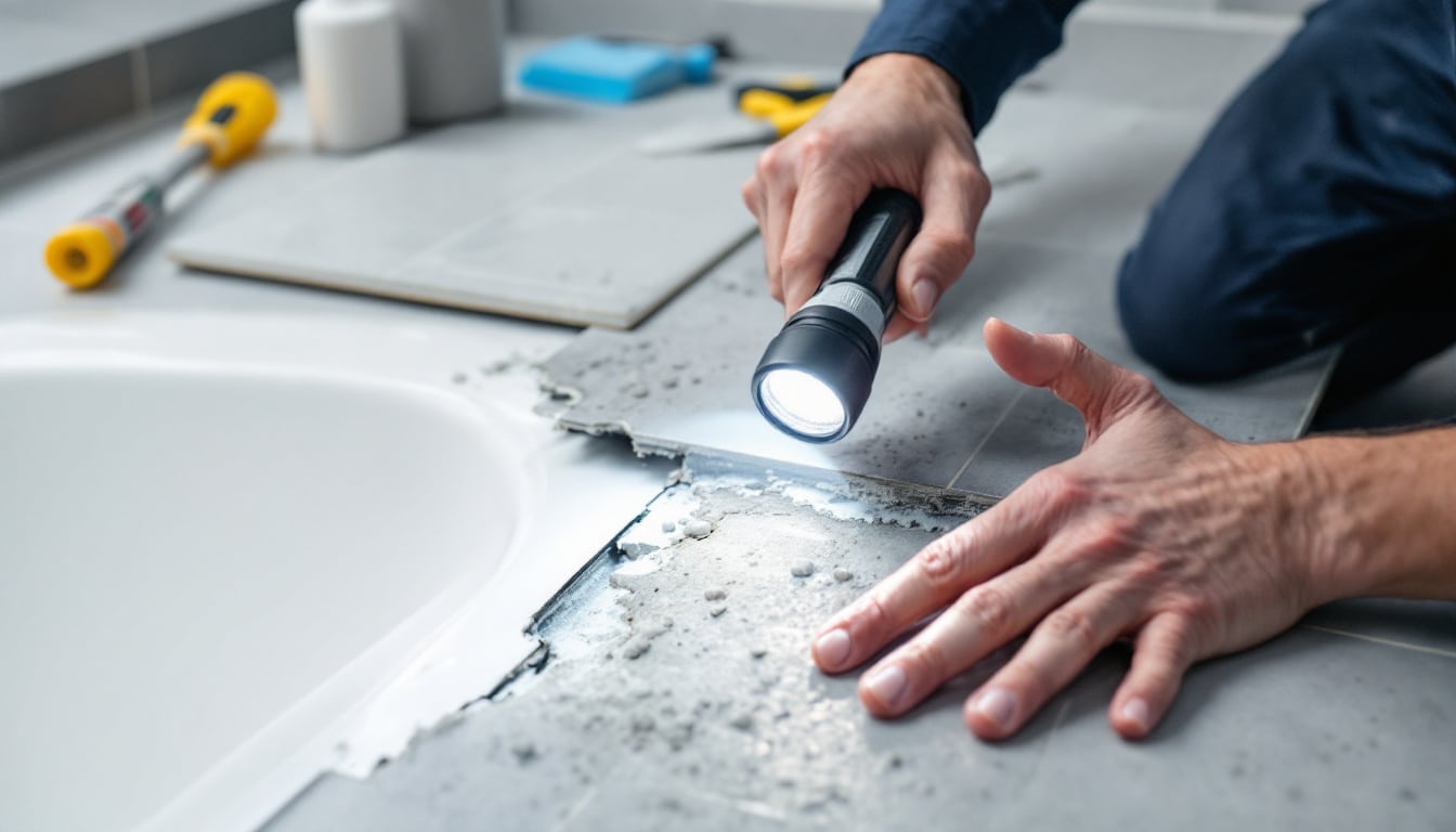Fissure bac de douche : évaluer les dommages et réparer efficacement